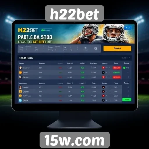 Interface do usuário do h22bet é intuitiva